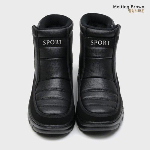 男性用冬の防寒靴 털ブーツ JY19