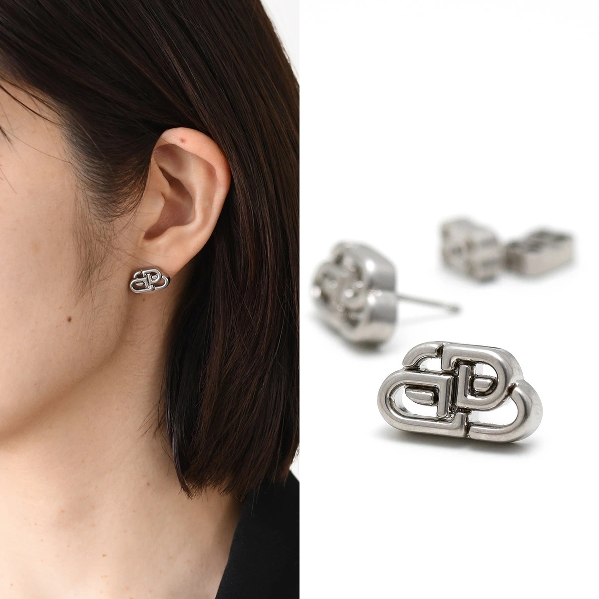 ピアス アクセサリー BB XS STUD 594709 TZRLS レディース シルバー ザマック スタッズピアス 両耳用