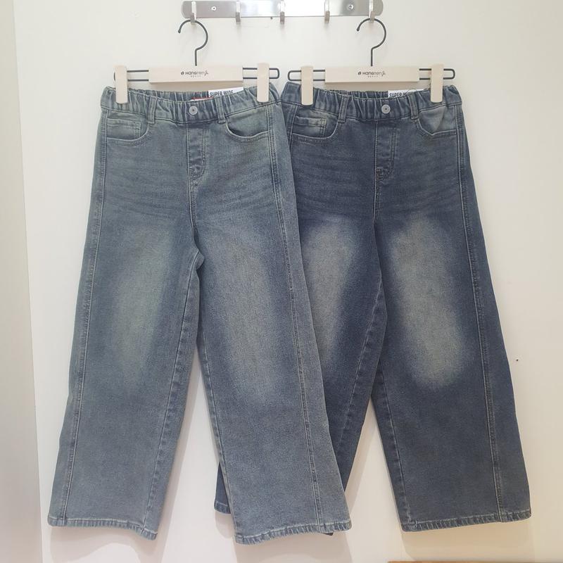 [モダ富平] 裏起毛サイドラインスーパーワイドデニムパンツ/14540-155-805-10_BP