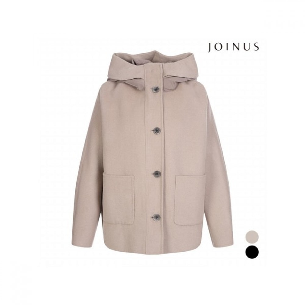 (ジョイナーズ) ルーズフィットフード付きウールロングコート_JabW0-WJK430