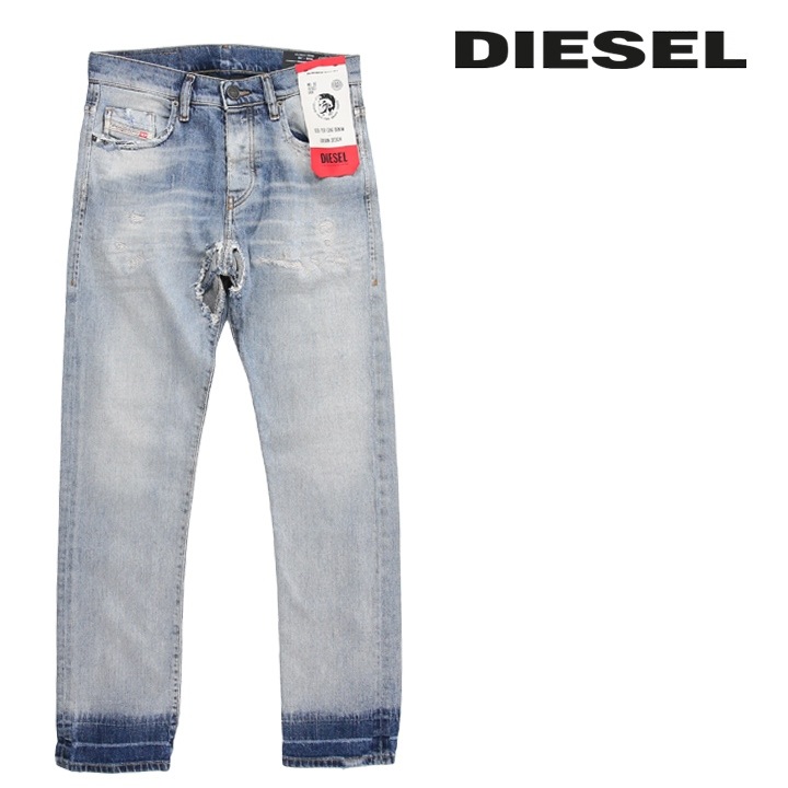 ジーンズ デニム パンツ メンズ D-VIKER クラッシュダメージリペア加工 ストレッチ die-m-p-e8-860