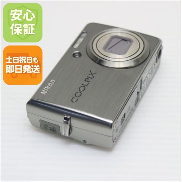 超美品 COOLPIX S600 チタンシルバー Nikon デジカメ 158