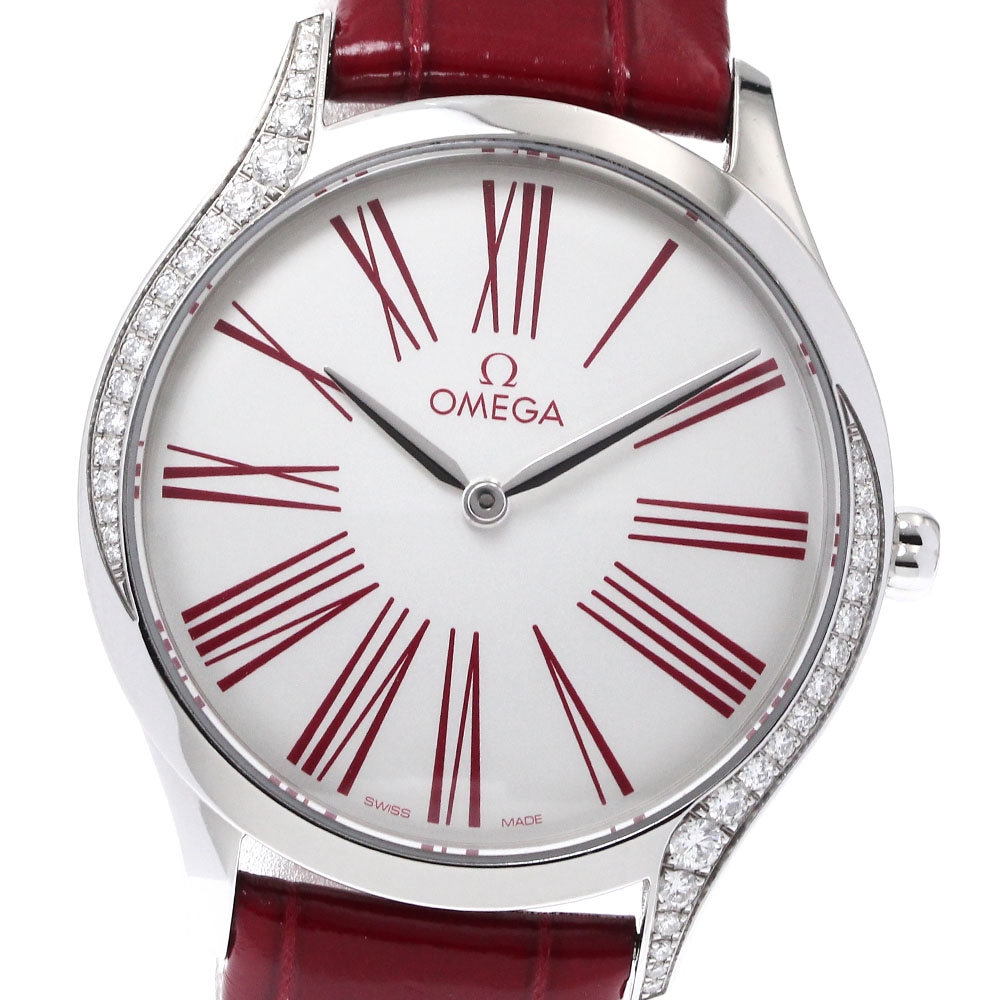 オメガ OMEGA 428.18.36.60.04.002 デビル トレゾア ダイヤベゼル クォーツ ボーイズ _874350【中古】