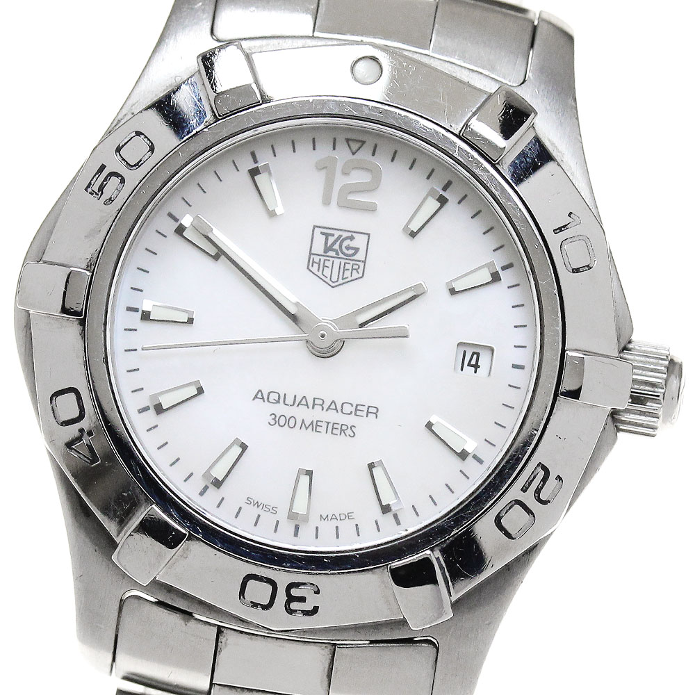 タグホイヤー TAG HEUER WAF1414 アクアレーサー デイト クォーツ レディース _840041【中古】