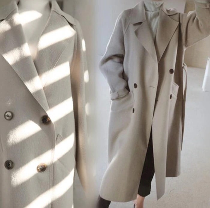 チェスターコート ルーズコート レディース アウター マキシ丈 ベルト付き 長袖 無地 ロング丈 あたたかい 厚手 大きいサイズ カジュアル ァッション スタイル ベージュ ブラウン 冬服 秋冬物 ゆ