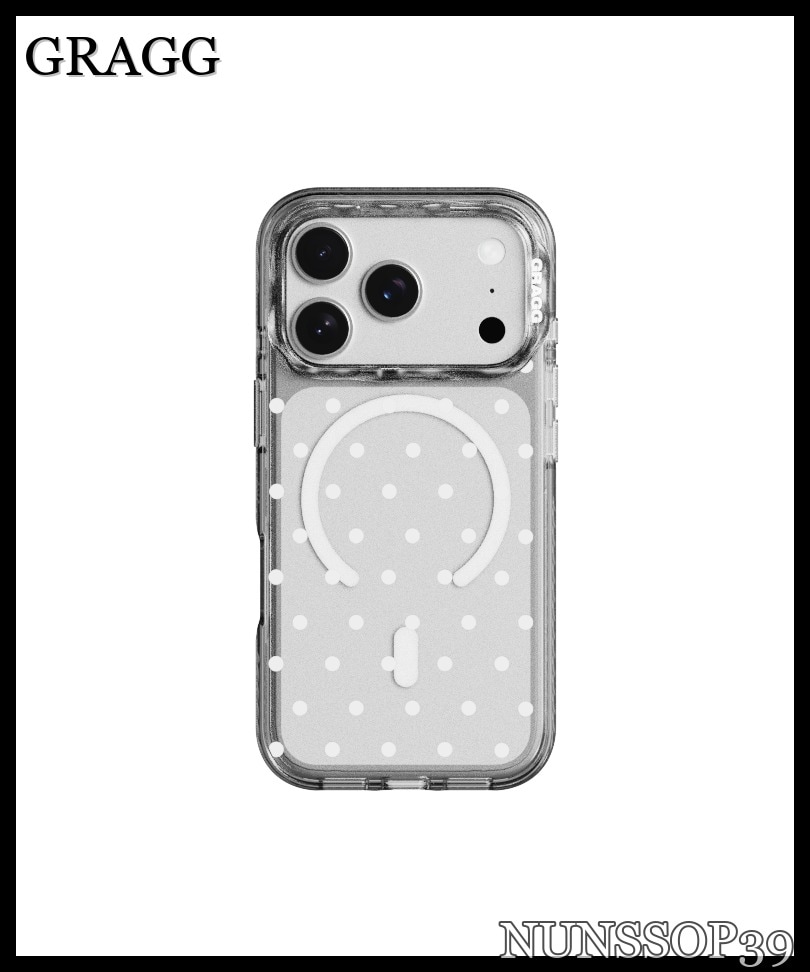 GRAGG MAGSAFE LAYERS FRAME CASE CLEAR BLACK - POINT FRAME