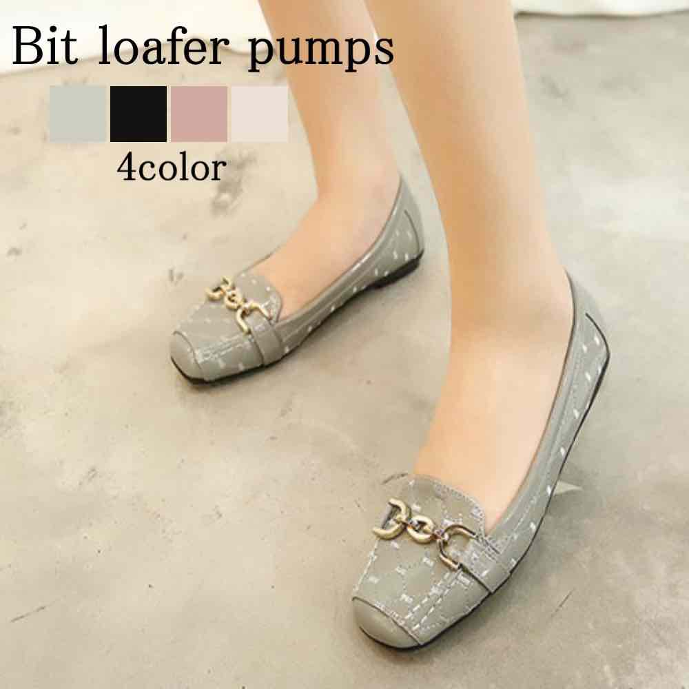 パンプス レディース ビットローファーパンプス ローヒール レザー 歩きやすい 夏 おしゃれ 痛くない 黒 ブーツ 秋 フラット ローファー ブランド 冬 ストラップ 春 幅広 ヒール 革 シューズ