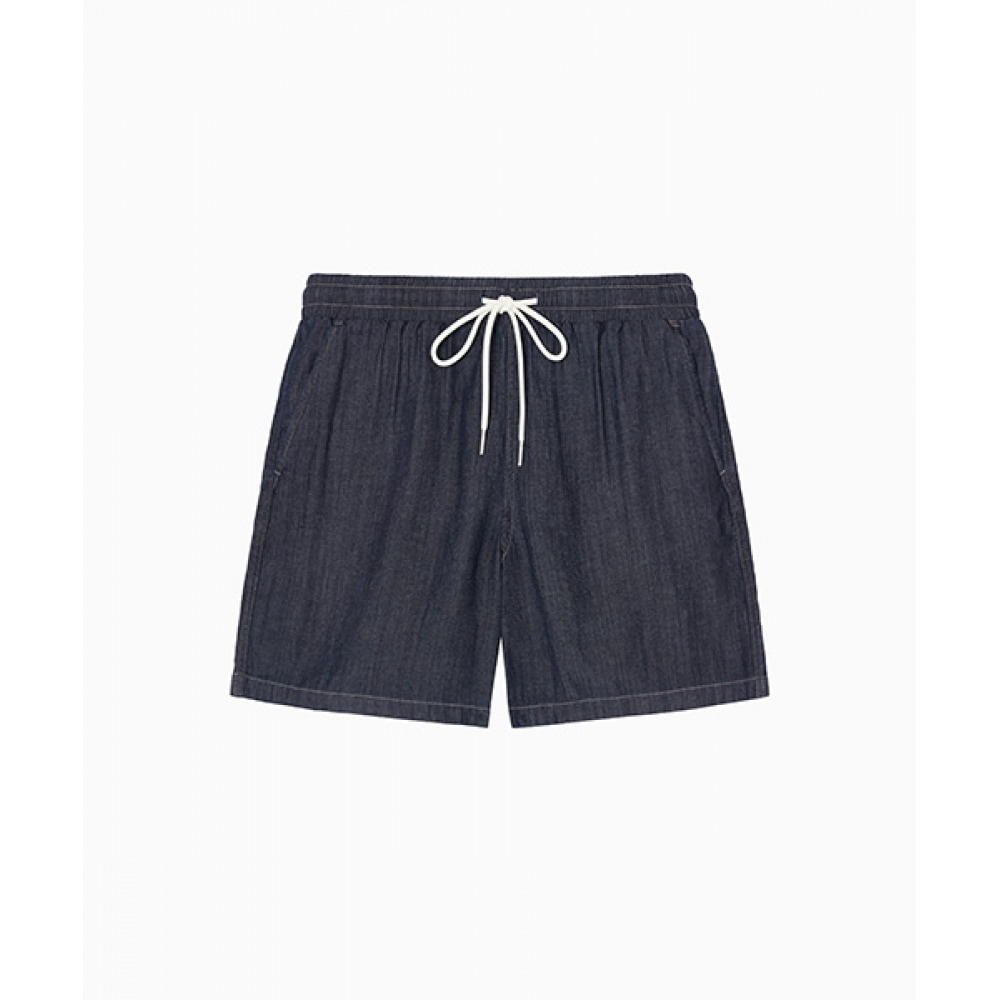 トミー・ジーンズ リネンデニムバンディングショーツ T32F1NEQ01TWL11AP