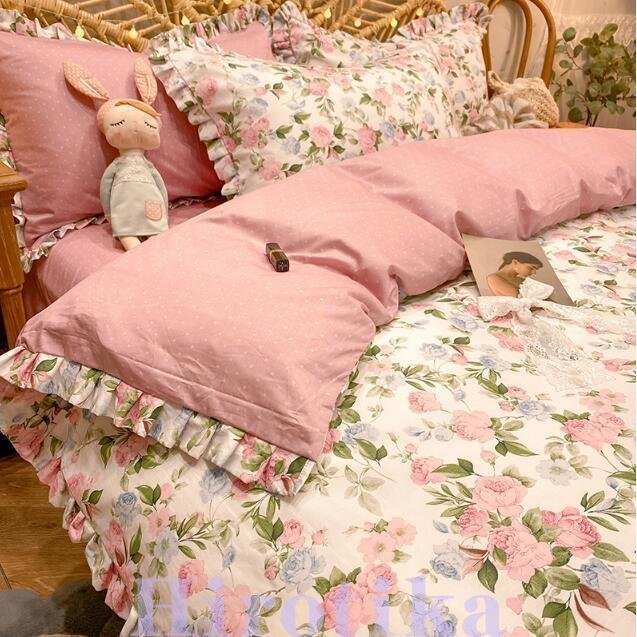 掛け布団カバーセット シングル セミ プレゼント 敷き布団カバー ボックスシーツ 枕カバー 花