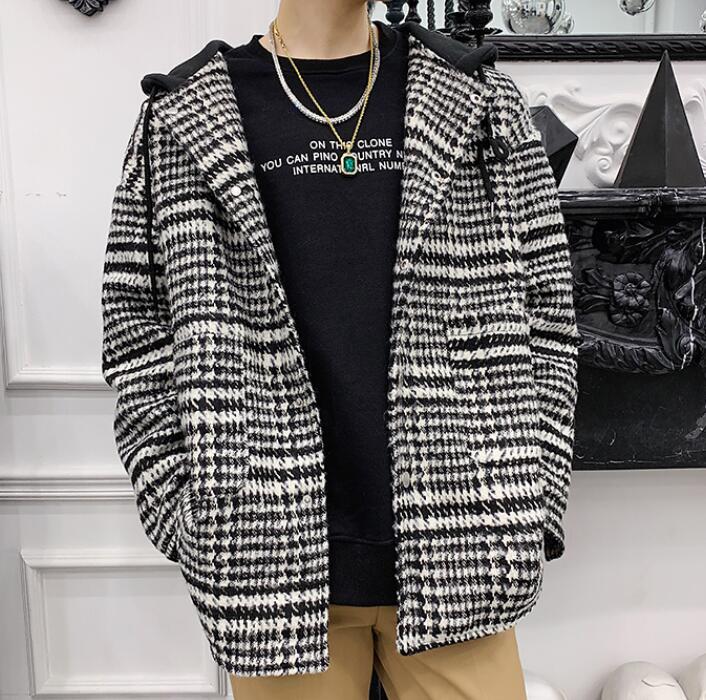 秋服 韓国ファッション ジャケット メンズ 長袖 カジュアル フード付き厚手 W02 5,011円