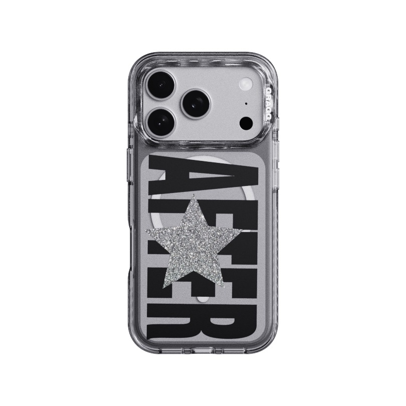 【GRAGG】 MAGSAFE LAYERS FRAME CASE CLEAR BLACK - AFTER STAR 正規品