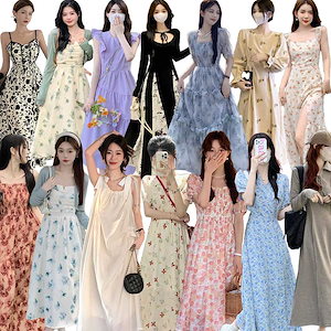【急速出荷】2024春夏 新入荷ワンピース 韓国ファッション品質ロングワンピースドレス可愛い大人気 正式な場合礼装ドレスセクシーなワンピース一字肩二点セット側開深いVネックや