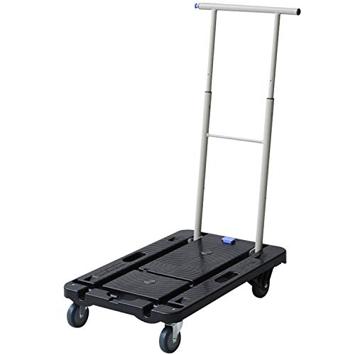ナンシン コンパクトキャリー 台車 39*60cm (積載荷重100kg) 平台車 ブラック 【限定