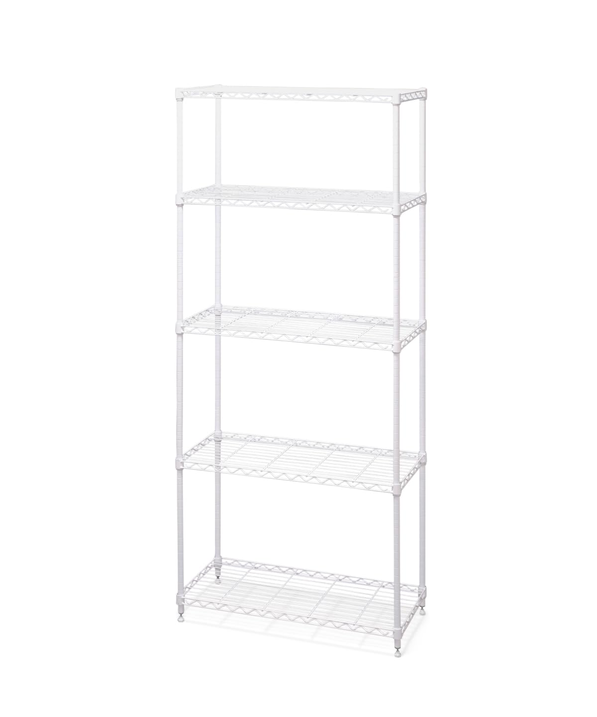 アイリスオーヤマ カラーラック メタルラック 5段 ホワイト 防サビ加工 幅約75×奥行約35×高さ約180 耐荷重100 ポール径19mm スチールラック サビに強い 本体 CMM-75185
