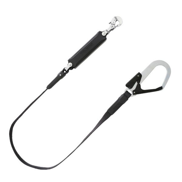 タジマ ハーネス用ランヤード平ロープ A1FR150－L1BK ワークサポート 保護具 ランヤード