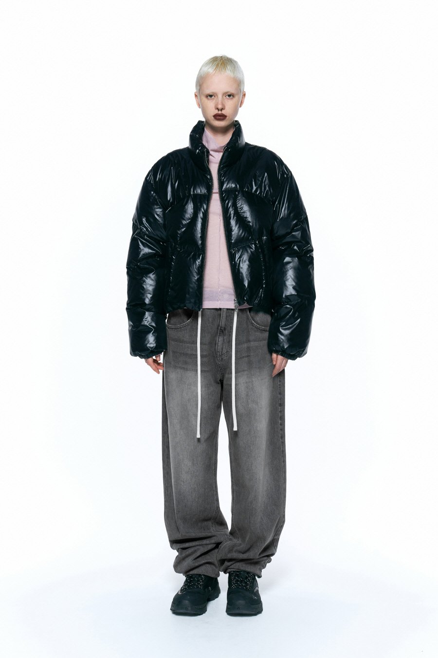 【INSILENCE】 SHINING DOWN JACKET : BLACK