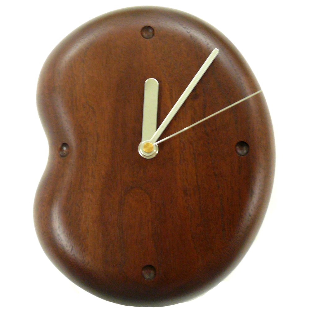 旭川家具 インテリア北匠 掛け時計 豆 ウォルナット 中 8,950円