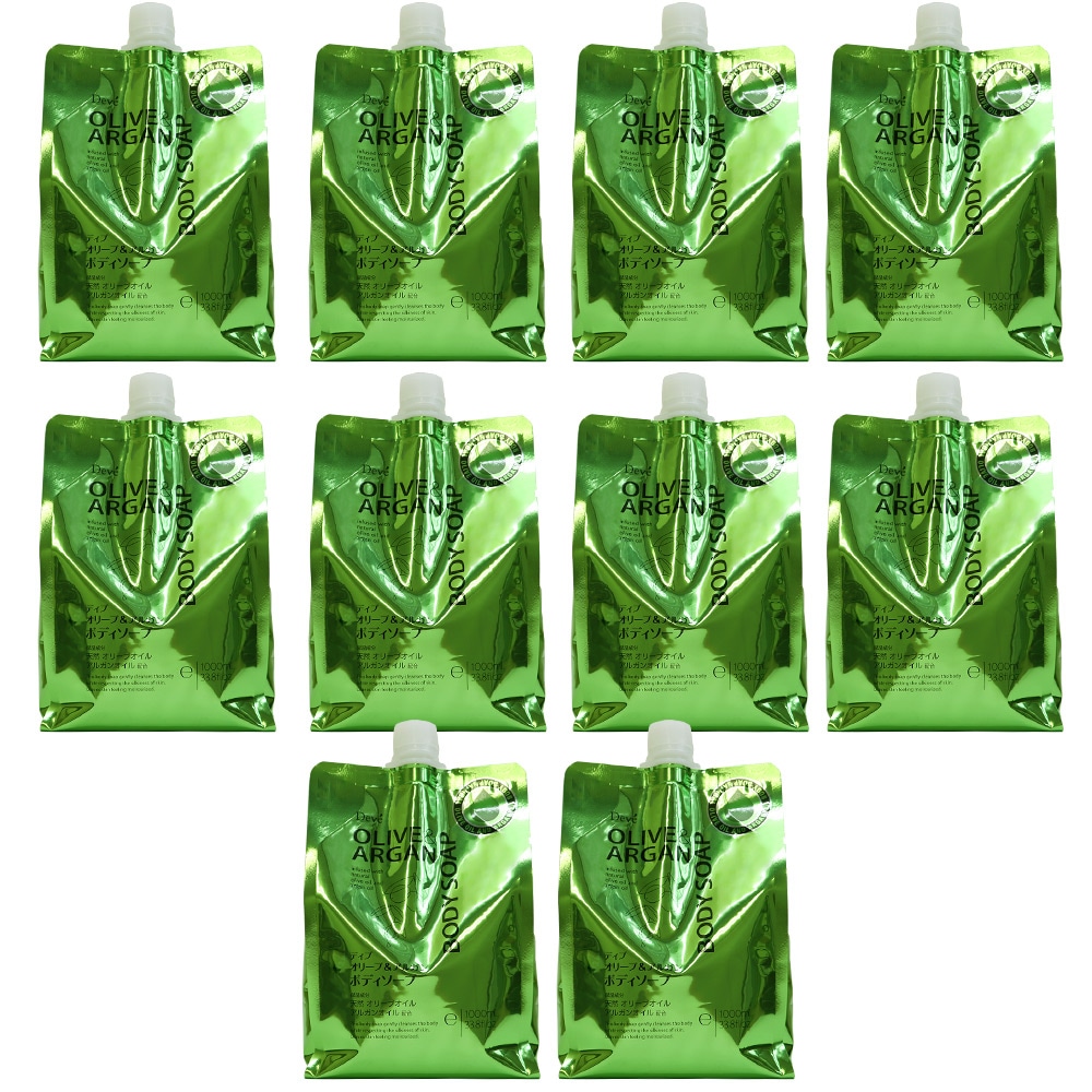 ディブ オリーブ＆アルガン ボディソープ 詰替 10000ml (1000ml 10個セット）