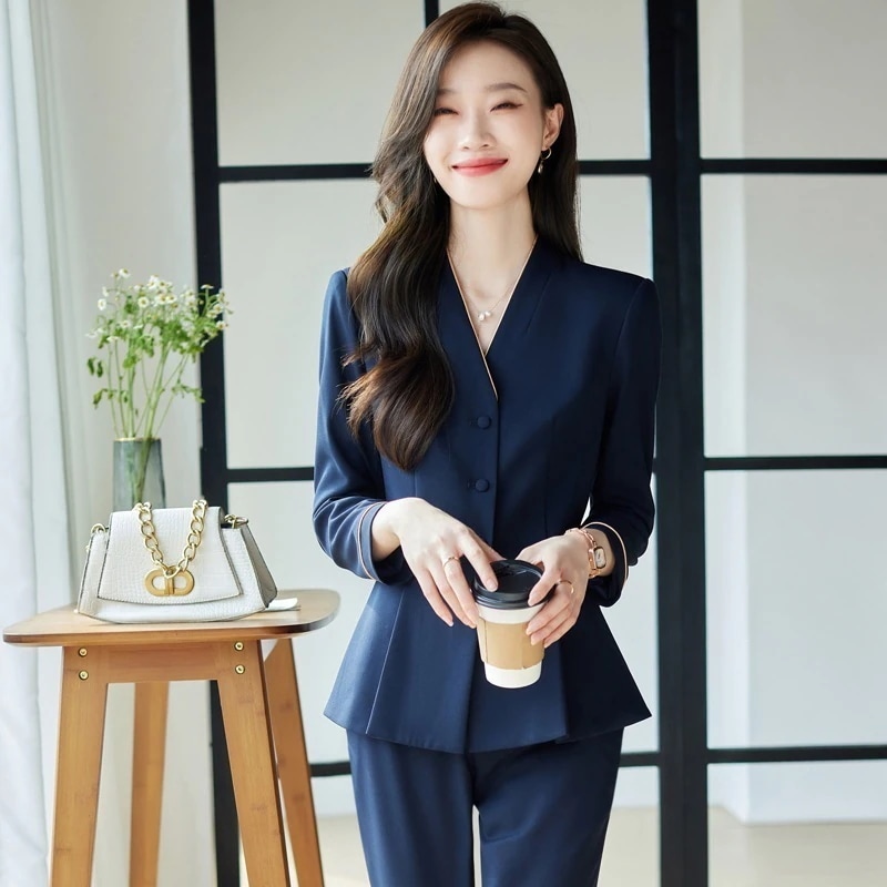 小柄 ビジネスセットウェア スーツ スーツ 春秋 おしゃれ ビジネスウェア スーツ レディース セットアップ 新作 高級感