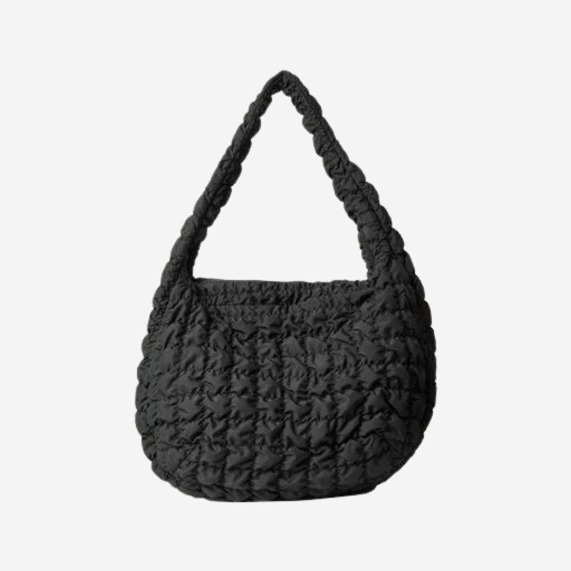 【COS】 QUILTED OVERSIZED SHOULDER BAG : BLACK