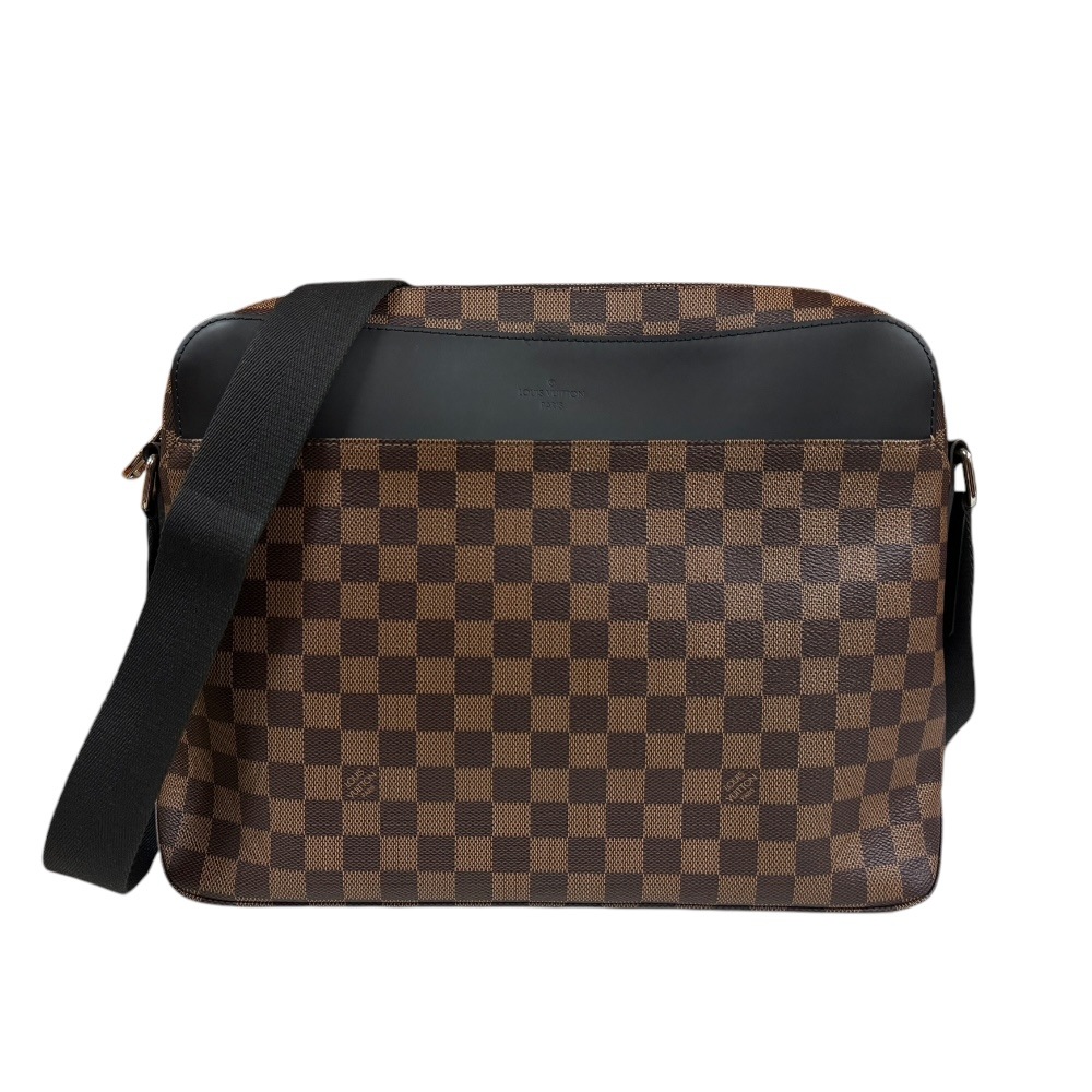 ルイヴィトン ジェイクメッセンジャーMM ダミエ ショルダーバッグ ダミエキャンバス N41569 ブラウン LOUIS VUITTON 中古 美品