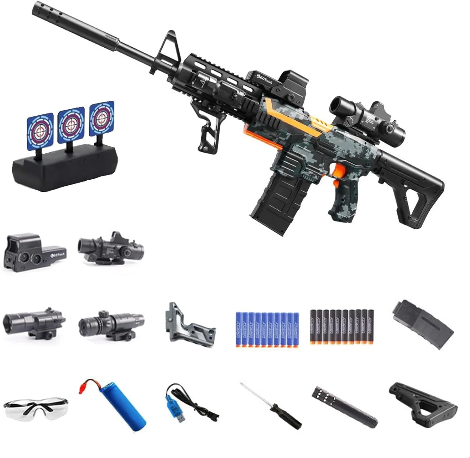 M416ショットガン風おもちゃ銃 電動おもちゃガン バースト自動シェル排出ソフト弾丸銃 子供のおもちゃの銃バーストソフト弾丸銃 銃 ハンドガン 男の子 誕生日ギフト おもちゃ銃 スポンジ弾 CSゲー