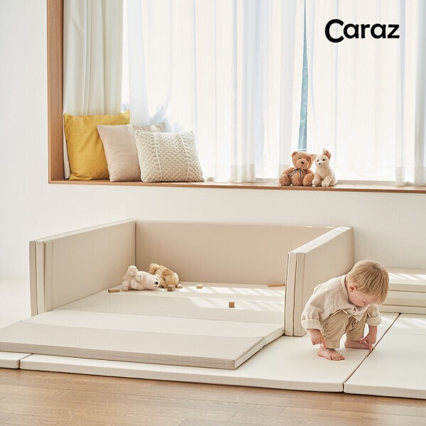 カラズ マルチバンパーマット ベージュ 遊び部屋マット／フォルダーマット(贈呈品なくなり次第贈呈終了)