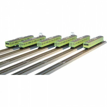 国鉄103系 ウグイス警戒色 関西本線タイプ 6両セット T022-11