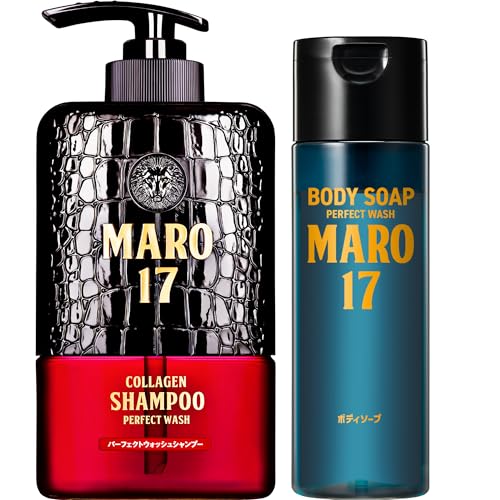 【ミニボディソープセット】MARO17 パーフェクトウォッシュ シャンプー スカルプ 350ml 本体 ミニボディソープ190ml メンズ 超濃密泡 5,484円