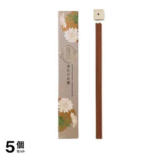 日本香堂 福住 (ふくずみ) 浄化の白檀 香立付 40本入 5個セット