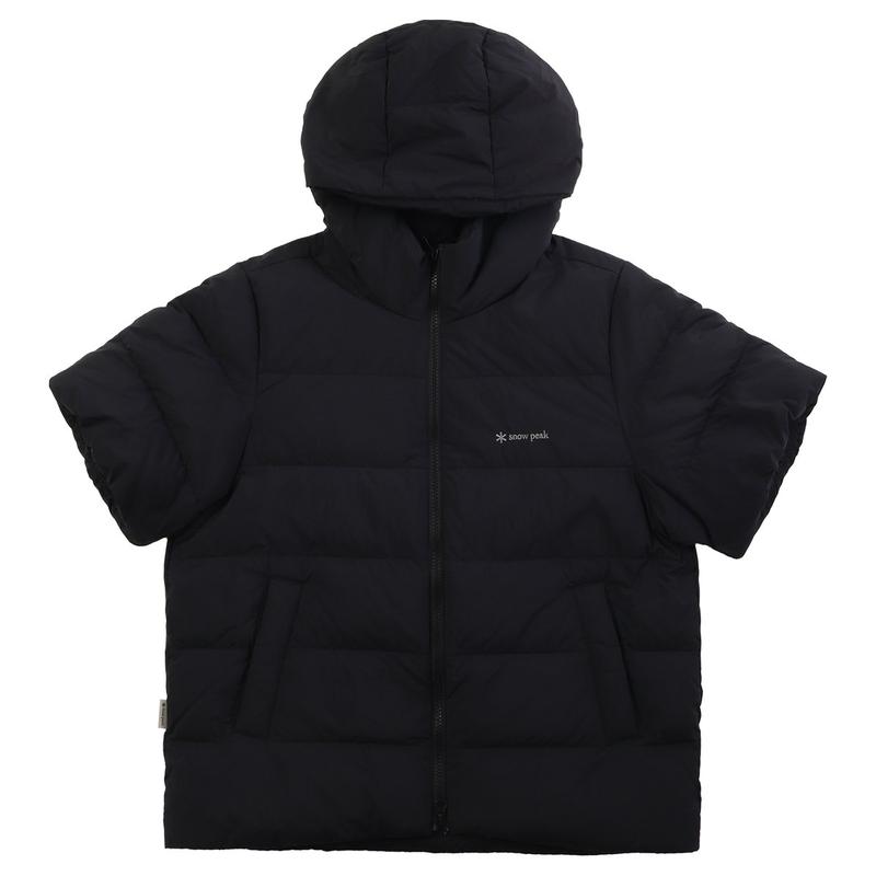 女性 ランドエア 半袖 フード 軽量 ダウン ジャケット S25WWGDJ01 BK