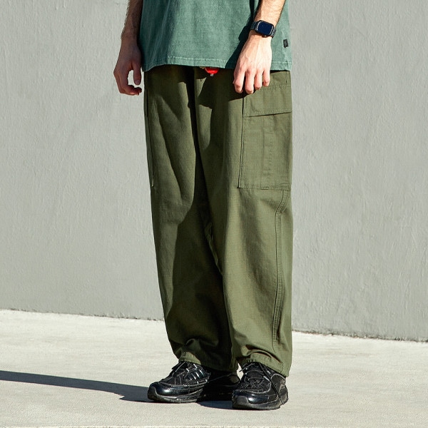 ワイド リップストップ カーゴパンツ FPT113 / 2color