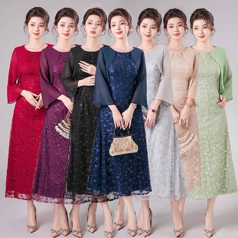 ドレス 2025 パーティー ウェディング フォーマル イブニングドレス ワンピース ロングドレス レース 優雅 エレガント 痩せる 韓国風 結婚式 前撮り 演奏会 発表会 卒業式 成人式 花嫁