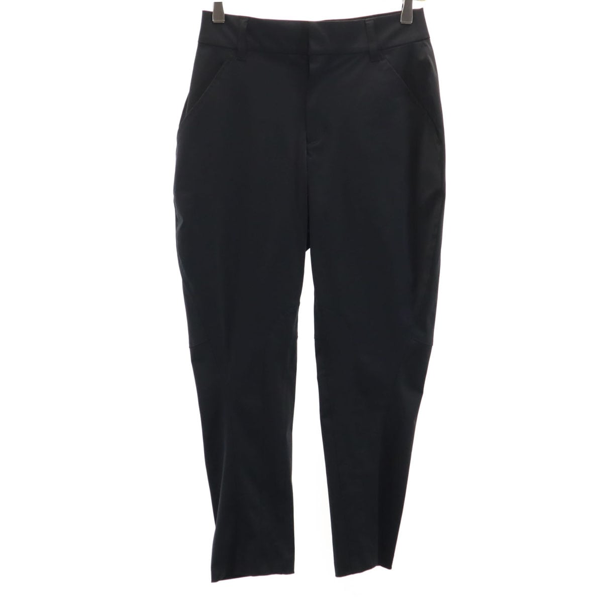 β ベータ 日本製 クロップドパンツ 7 ブラック レディース 古着