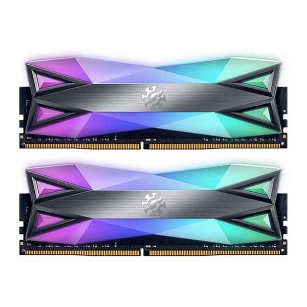 XPG SPECTRIX D60G DDR4 RGB 16GB 8GBx2 4133MHz U-DIMM DUAL COLOR BOX TUNGSTENGREY