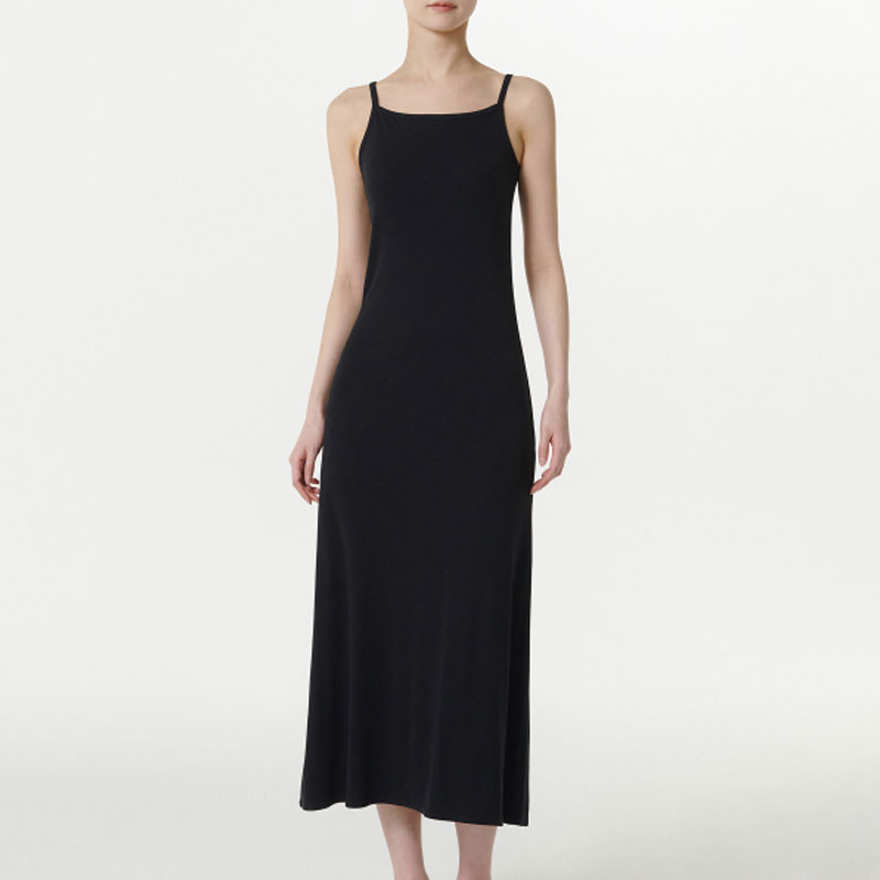 [무신사] ウーマンズ ソフト ジャージ ロングドレス ( BLACK )