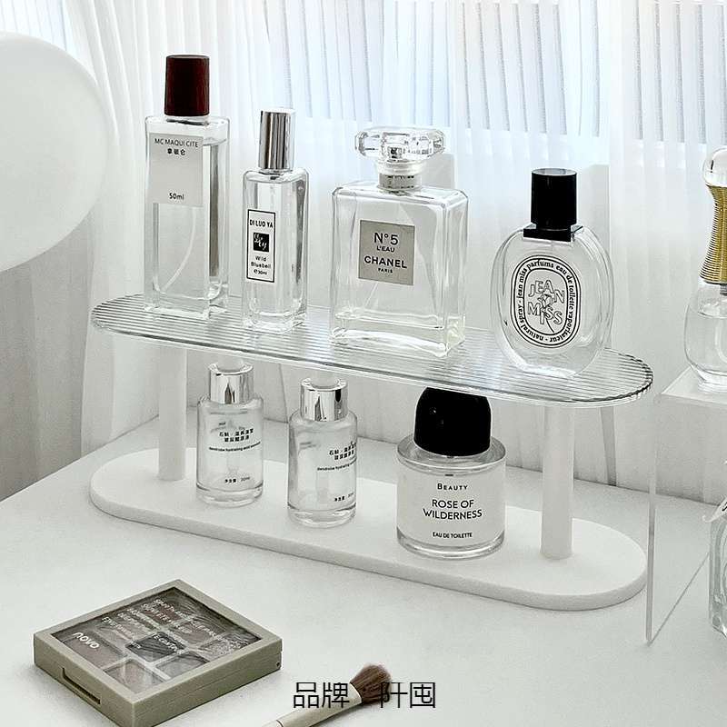 【急速出荷!】5点セット 卓上アクリル収納棚香水物置棚卓上コップ化粧品取扱ショーケース