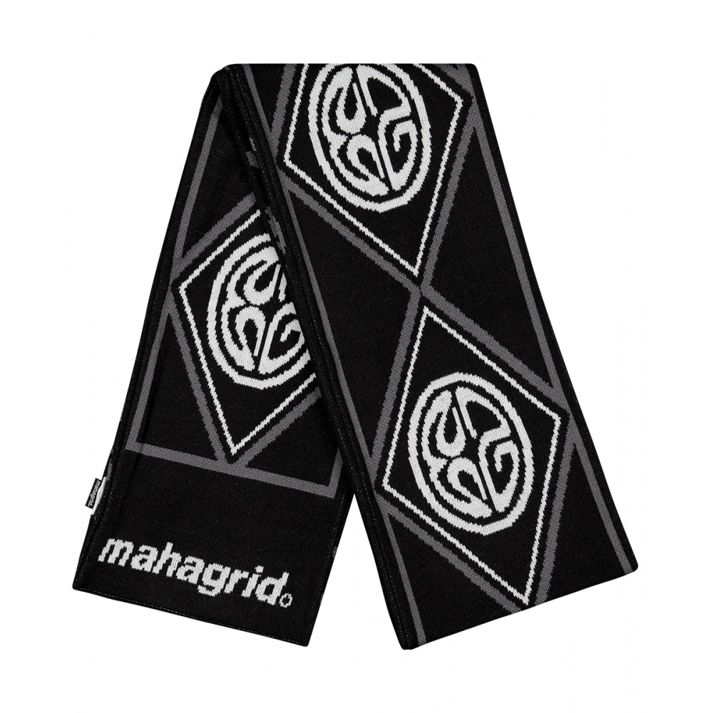 マハグリッドエクリプスロゴマフラーブラック (MG2DFMAB81A)