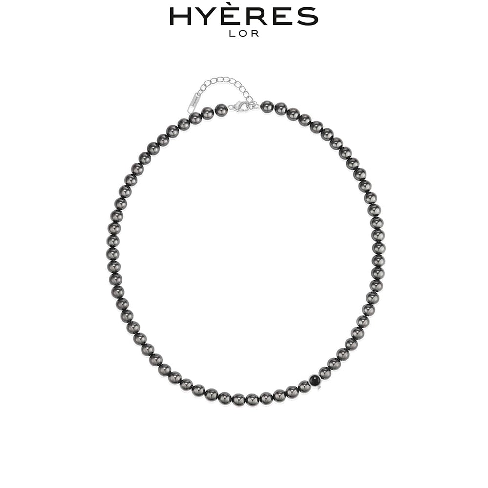 [HYERES LOR] H edition Silver (W) Penidor Onyx Pearl Necklace 14,201円
