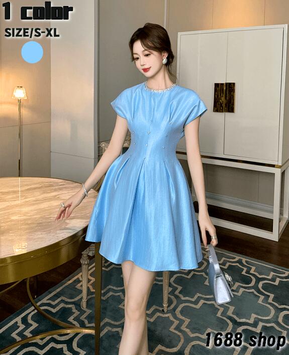 新入荷！2025　ミニワンピース タイトワンピース 姫系ワンピース　フレアワンピース　シフォン　ワンピース インポート ミニ丈 エレガント　アシンメトリー シンプル パーティドレス 半袖 お嬢様 セク