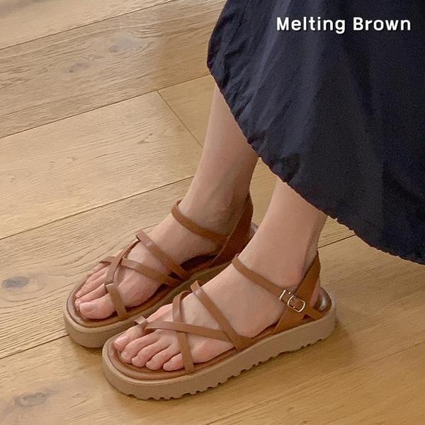 女性用ストラップサンダル 女性用フラットサンダル KR73