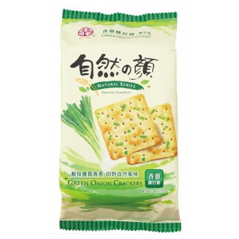 フジフードサービス 台湾 自然の顔 葱クラッカー/オリジナル 80g 24袋