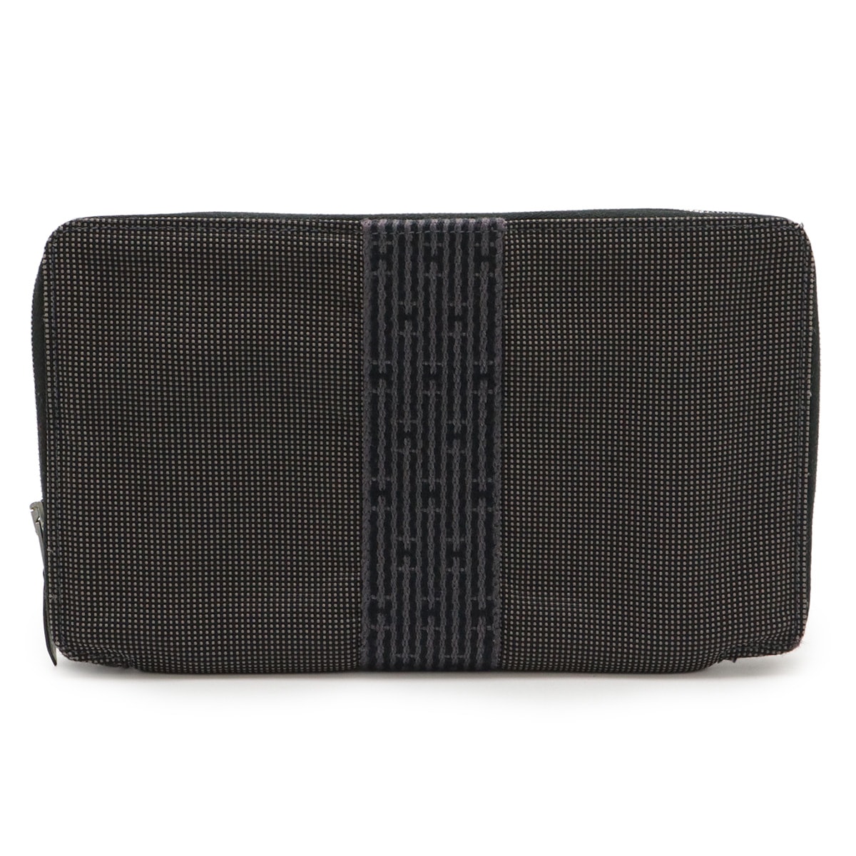 エールライン パースGM ラウンドファスナー 長財布 パスポートケース キャンバス グレ