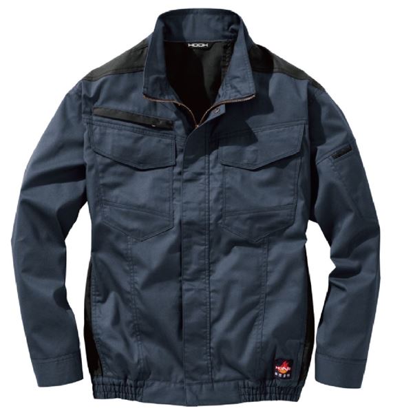 村上被服 HOOH 難燃長袖ブルゾン V4202 ネイビー サイズ：M 服単品 (バッテリー・ファン・ケーブル別売)