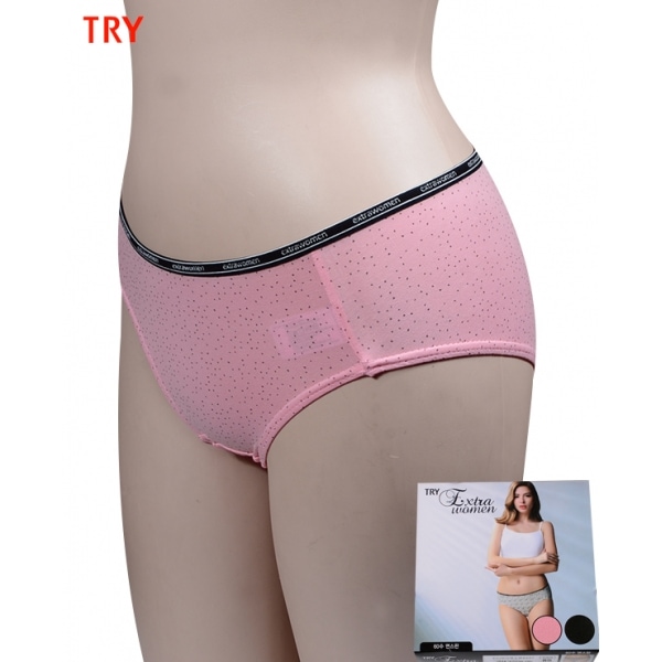 シンプルなデザインに快適な60数綿スパンミディパンティー3枚入/内のコレクション