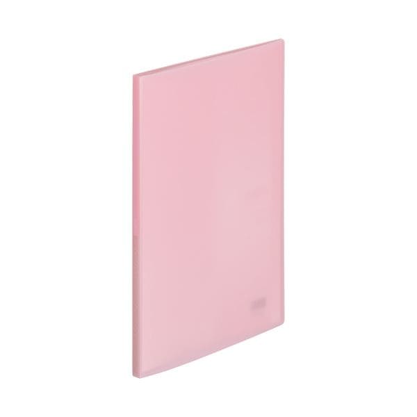 （まとめ）リヒトラブ soeru クリヤーブック A4タテ 20ポケット 背幅10mm ピーチピンク N-8101-12 1冊(×30セット)