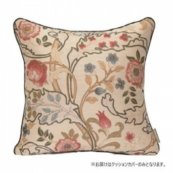 川島織物セルコン Morris Design Studio マリーイザベル 背当クッションカバー 50x50cm LL1725 R レッド