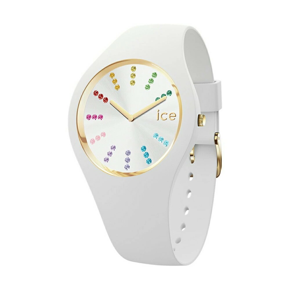 [ICE-WATCH] 腕時計 ICE cosmos アイスコスモ ホワイトレインボー スモール 021342 レディース 34mm