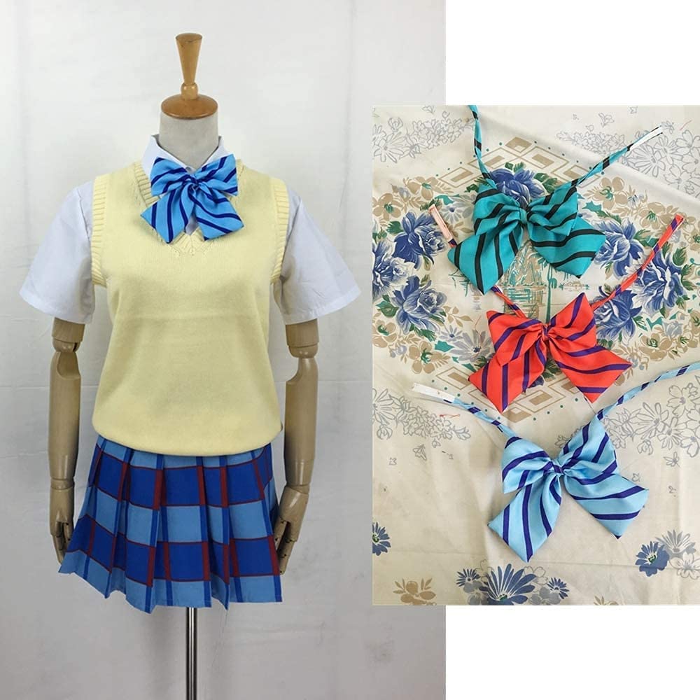 【国立音ノ木坂学院 女子制服 風】夏制服 リボン3点付き コスプレ衣装
