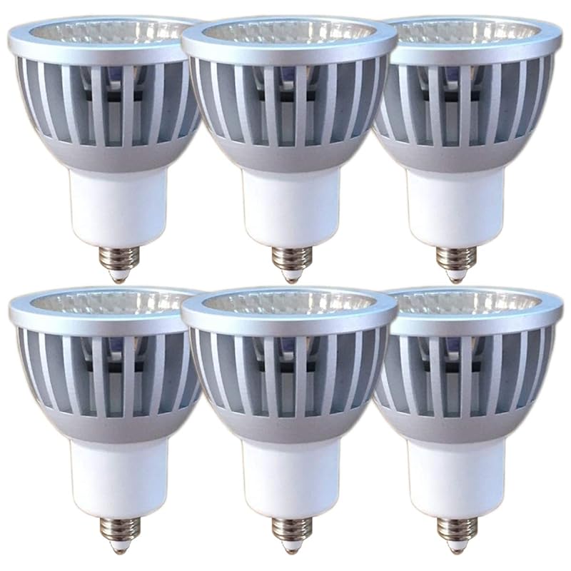 Fwaytech e11 狭角 LEDスポットライト COB7W JDRφ50 調光対応 LEDハロゲン電球形 60W75W相当 密閉器具対応 6個セット (昼白色相当(5000K), 本体銀 (狭